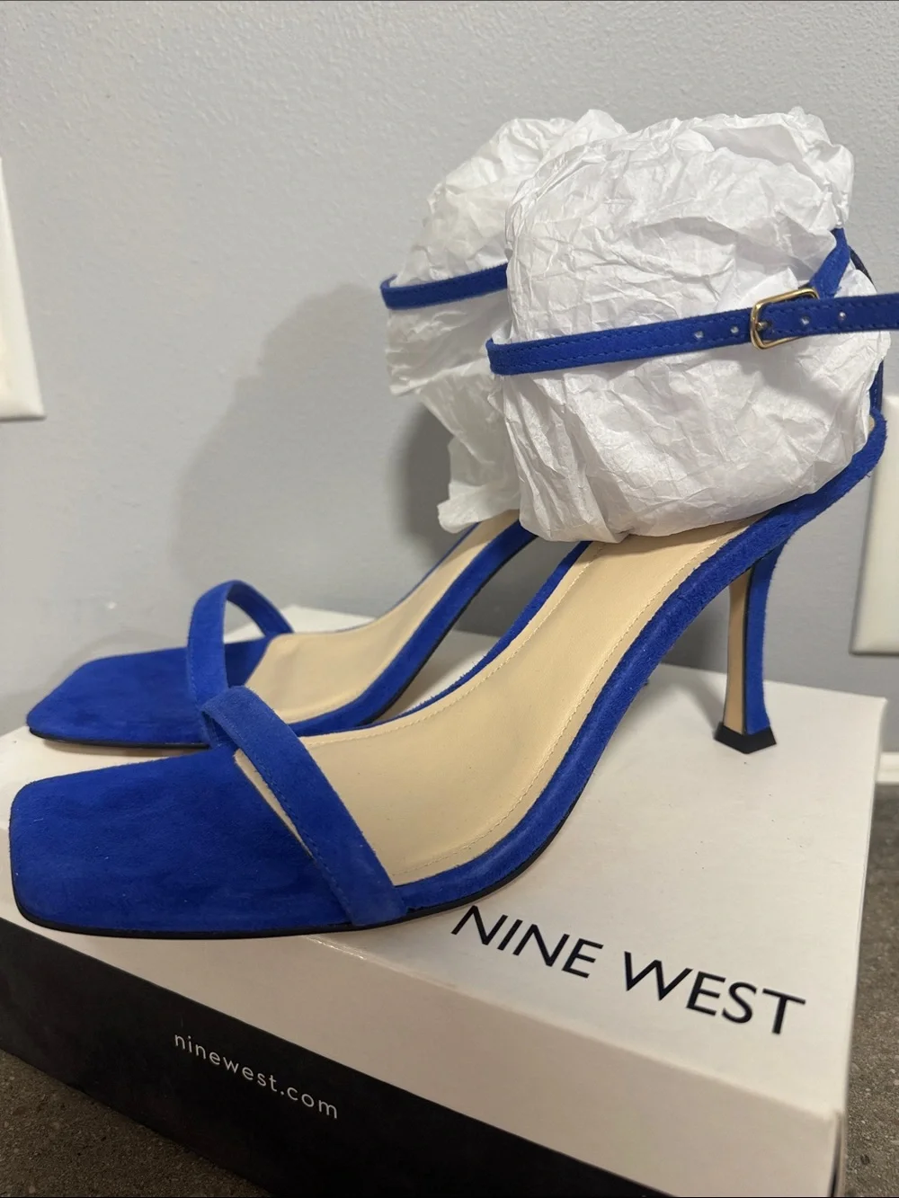 Nine West Yess Heels electric blue size 12 - Picture 10 of 12